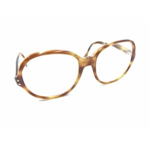 Vintage Tortoise Brown Oversized Square Eyeglasses Frames 140 France Designer
